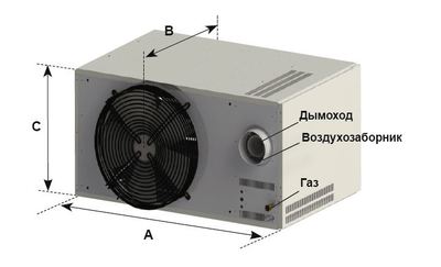 Газовый воздухонагреватель SA10030A